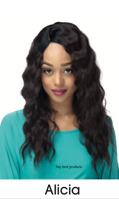 Impression Synthetic Invisible L Part Lace Curly Hair Wig - Alicia
