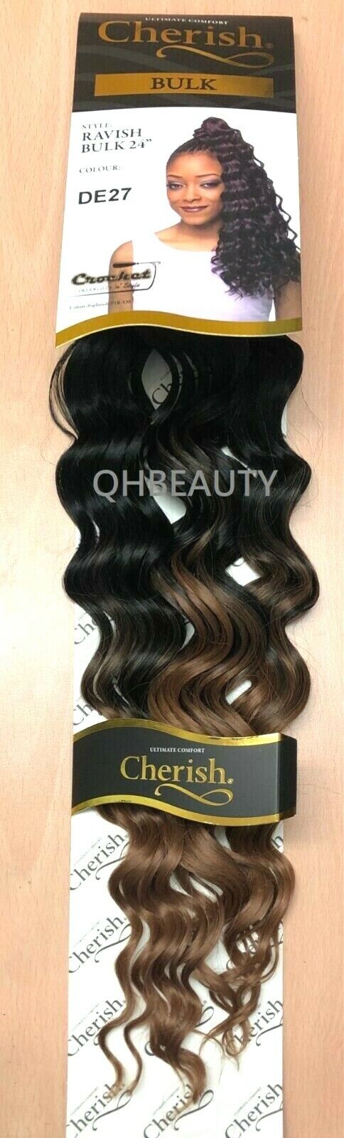 CHERISH SYNTHETIC CROCHET LONG CURLY HAIR EXTENSION BRAIDS - RAVISH 24 inch