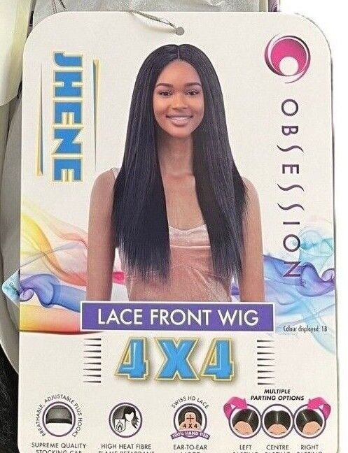 Obsession Synthetic Swiss HD 4x4 Lace Front Free Part Straight Hair Wig - JHENE