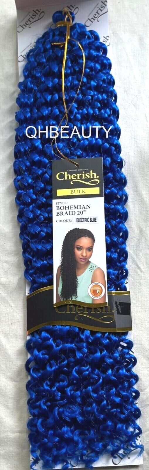 CHERISH SYNTHETIC CROCHET CURLY HAIR EXTENSION BRAID - BOHEMIAN BULK 20 INCH