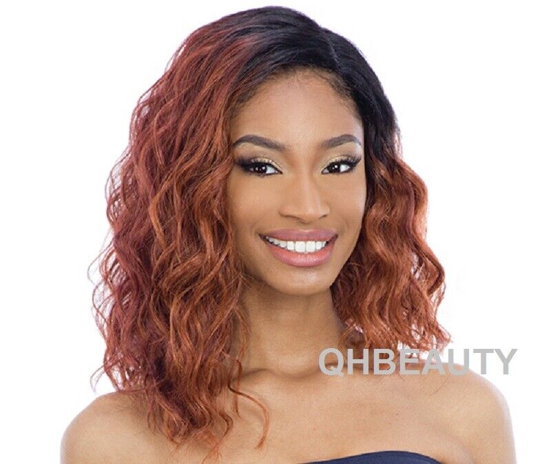 FREETRESS EQUAL SYNTHETIC HAIR 5 INCH LACE PART SHORT CURLY HAIR WIG - VAVA