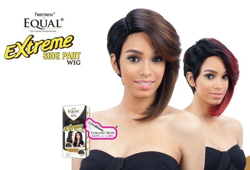 CHANTAL - FREETRESS EQUAL SYNTHETIC EXTREME SIDE PART FULL SHORT HAIR WIG