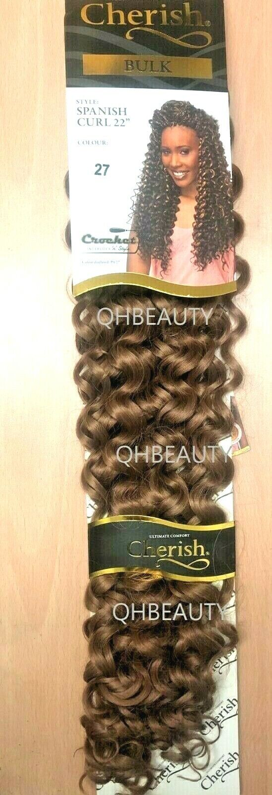 Cherish Bulk Synthetic Long Curly Hair Extension Braid - Spanish Curl 22 Inch