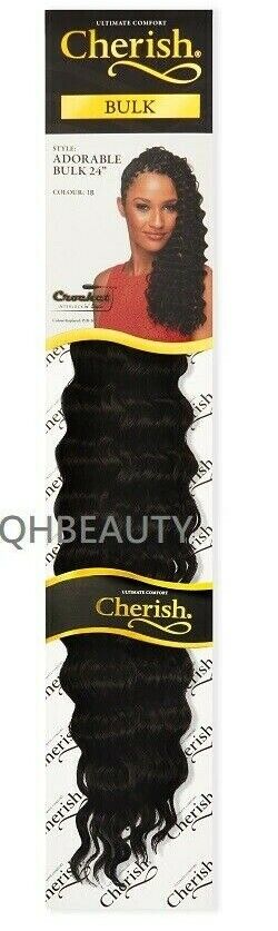 CHERISH SYNTHETIC LONG CURLY HAIR EXTENSION CROCHET BRAIDS - ADORABLE 24 inch