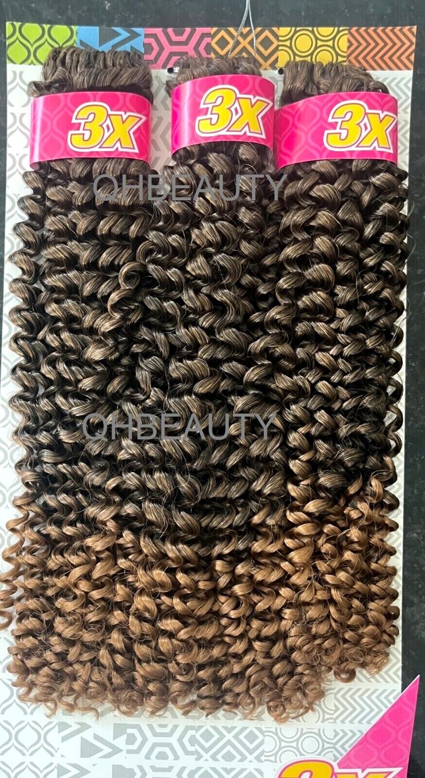 CHERISH SYNTHETIC CROCHET BRAID HAIR EXTENSION - 3 X WATER WAVE 14'' and 18''
