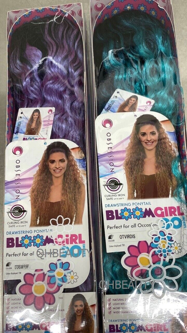 OBSESSION SYNTHETIC DRAWSTRING CURLY LONG HAIR PONYTAIL - BLOOM GIRL 20'' 30''
