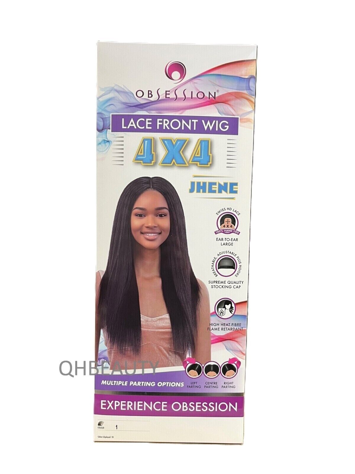Obsession Synthetic Swiss HD 4x4 Lace Front Free Part Straight Hair Wig - JHENE