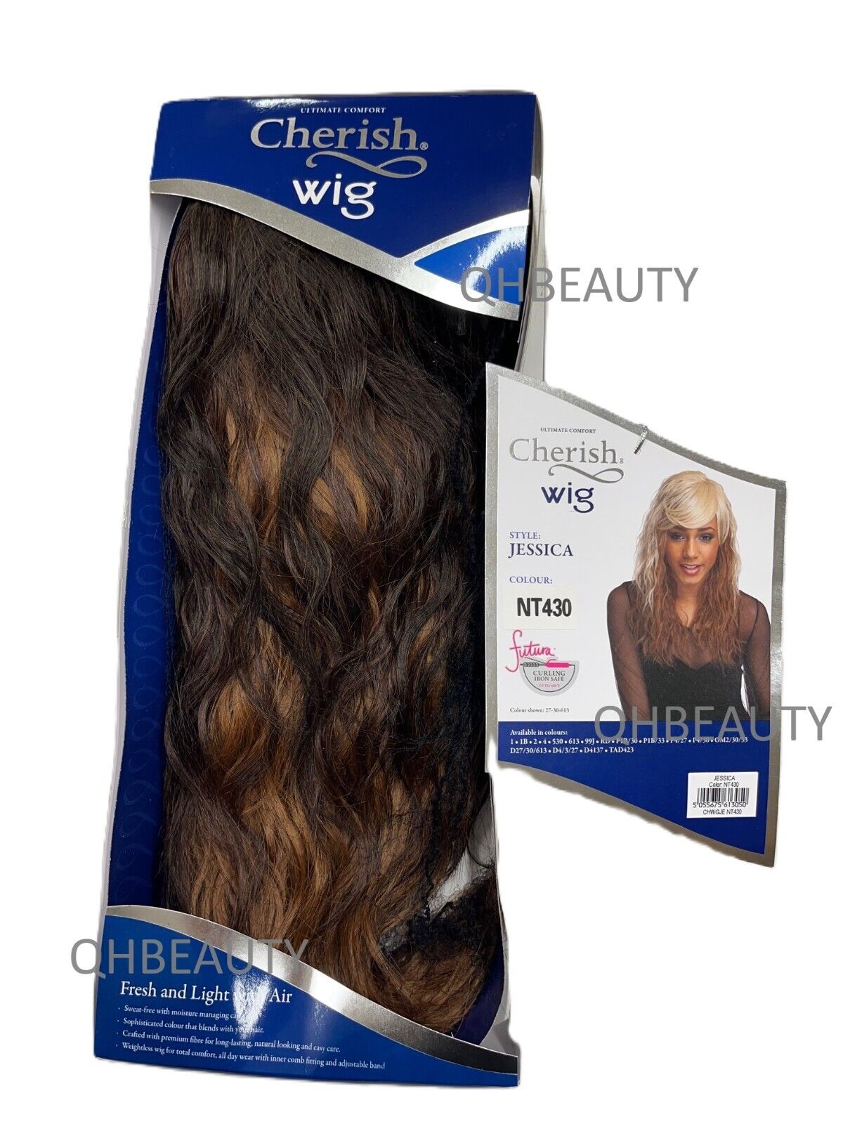 Cherish Synthetic Natural Look Long Wavy Curly Hair Wig - Jessica