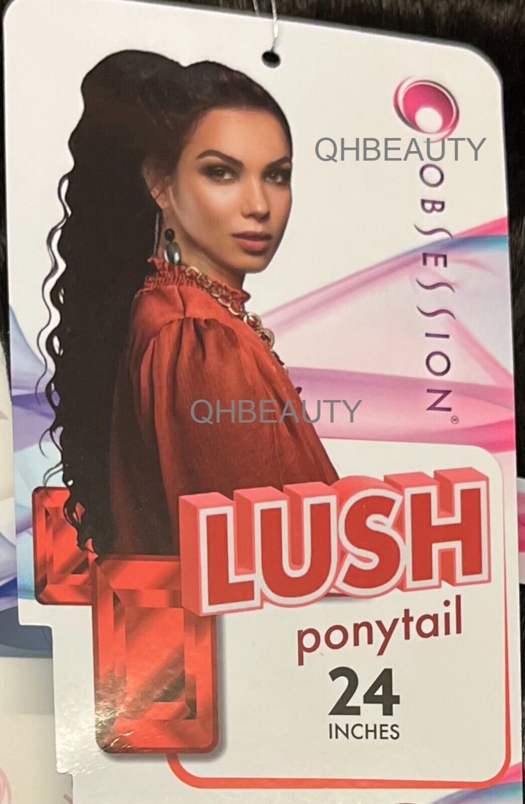 OBSESSION SYNTHETIC DRAWSTRING BODY WAVE CURLY HAIR PONYTAIL - LUSH 24 INCHES