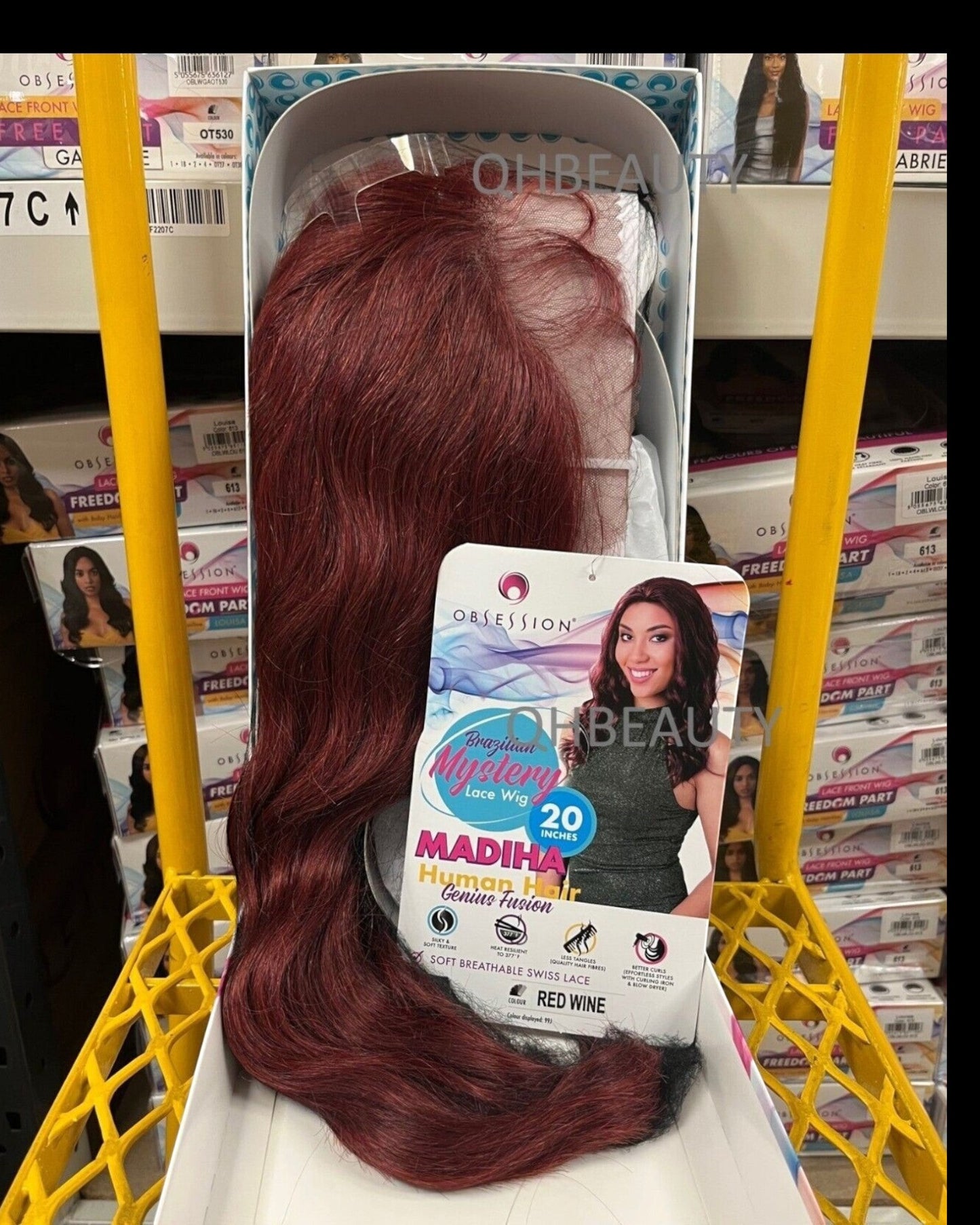OBSESSION BRAZILIAN MYSTERY GENIUS FUSION HUMAN HAIR SWISS LACE WIG - MADIHA 20