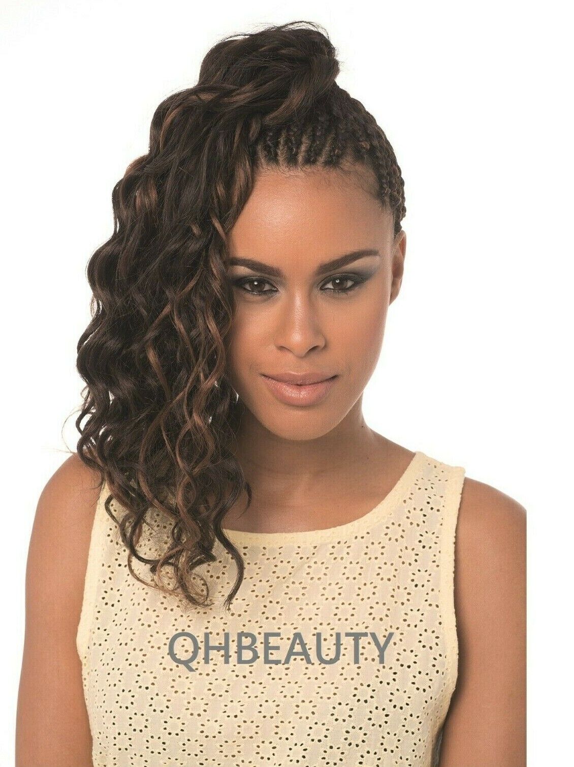 IMPRESSION SYNTHETIC CURLY CROCHET HAIR EXTENSION BRAIDS - MOROCCAN BULK 20 INCH