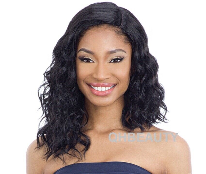 FREETRESS EQUAL SYNTHETIC HAIR 5 INCH LACE PART SHORT CURLY HAIR WIG - VAVA