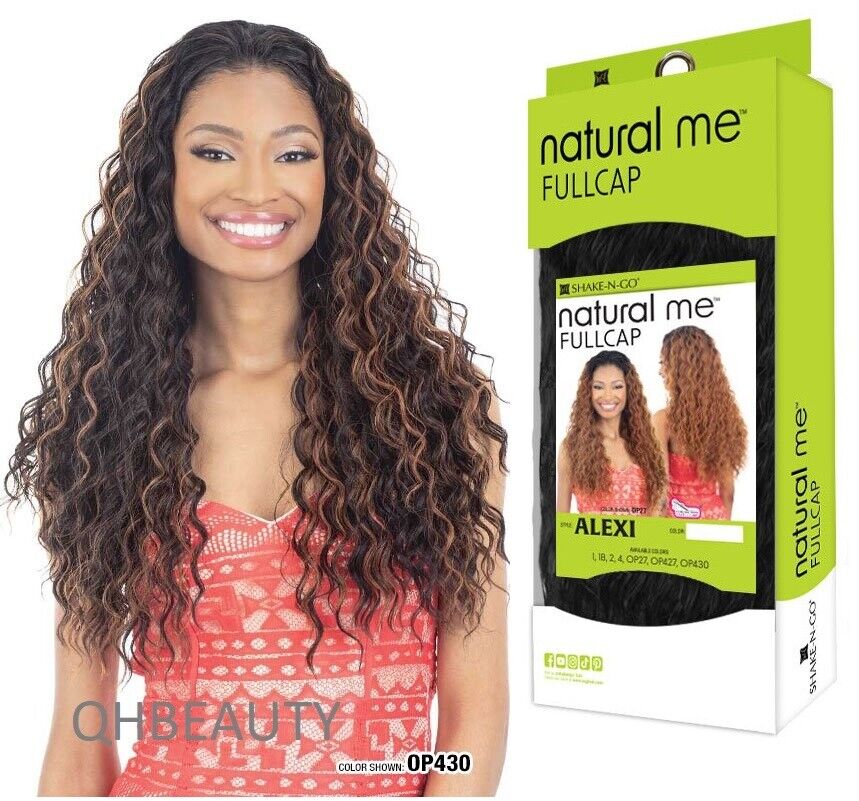 Shake N Go Natural Me Synthetic Long 26'' Deep Curl Full Cap Hair Wig - ALEXI