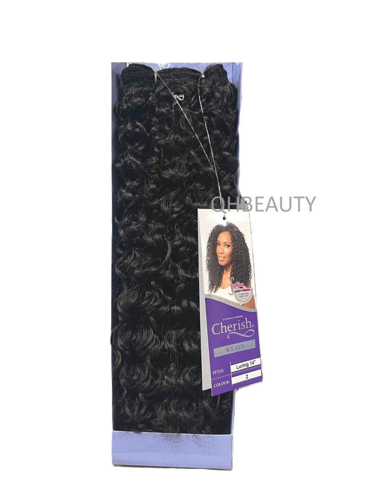 CHERISH SYNTHETIC FUTURA LONG CURLY HAIR EXTENSION WEAVE - LURING 14 INCHES