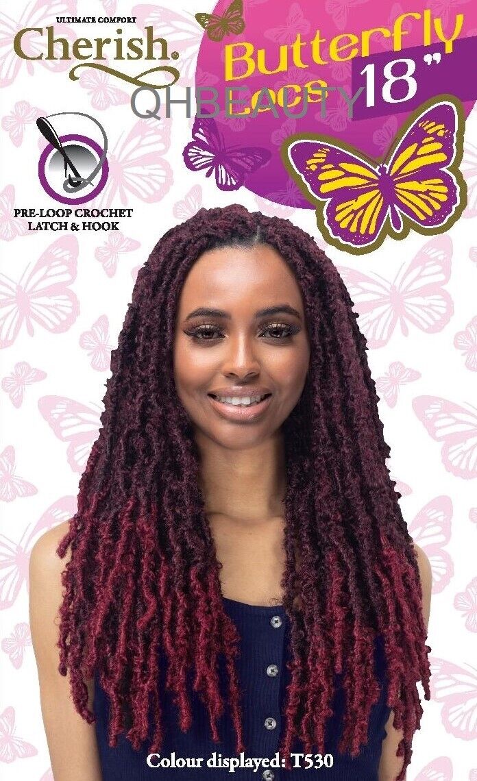 Cherish Synthetic Pre-Looped Braid Hair Extensions - Butterfly Locs 12" & 18"