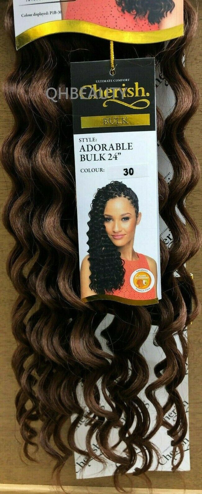 CHERISH SYNTHETIC LONG CURLY HAIR EXTENSION CROCHET BRAIDS - ADORABLE 24 inch