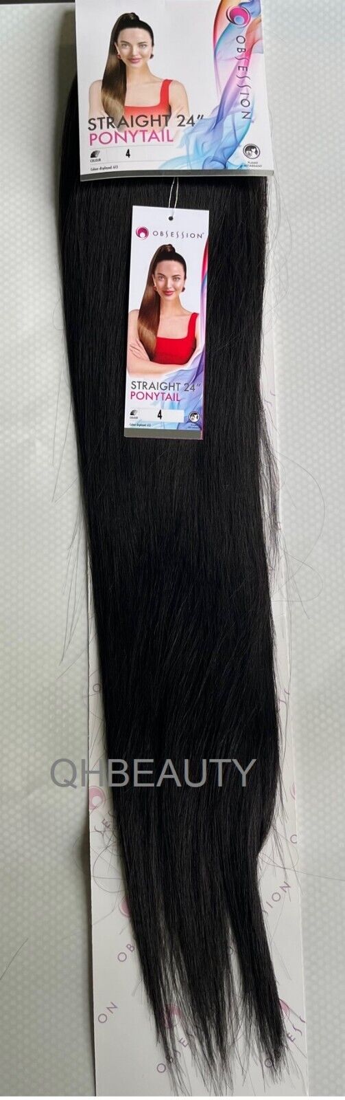 Obsession Synthetic Drawstring Long Hair Extension Ponytail - Straight 24 inch
