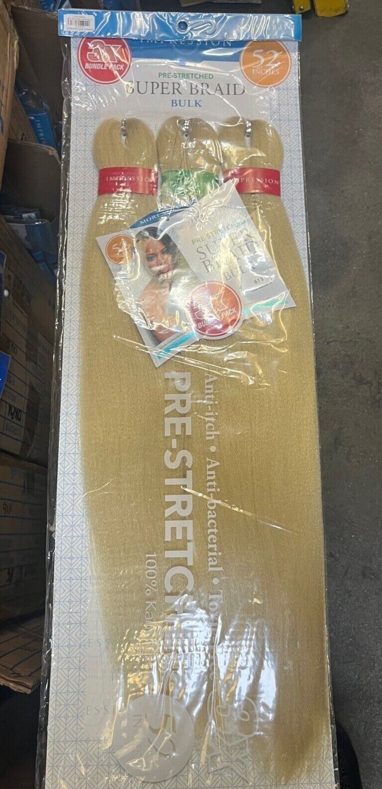 Impression Synthetic 3 X Bundle Pack Crochet Hair Extensions - Super Braid 52 "