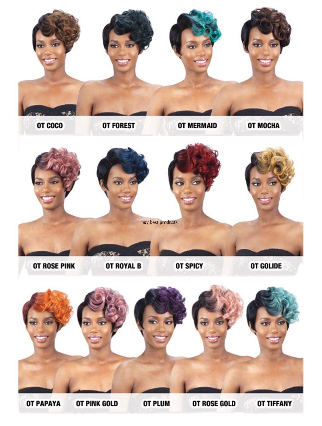 Freetress Equal Synthetic Curly Extreme Side Part HAIR Wig - VINCE