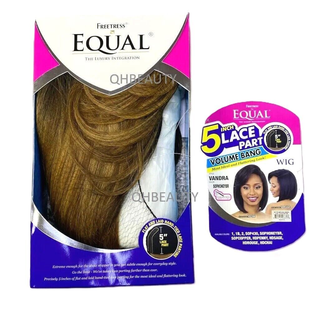 Freetress Equal Synthetic 5 Inch Part Lace front Bob Style Hair Wig - VANDRA