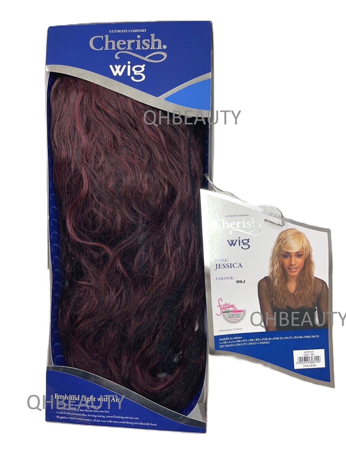 Cherish Synthetic Natural Look Long Wavy Curly Hair Wig - Jessica