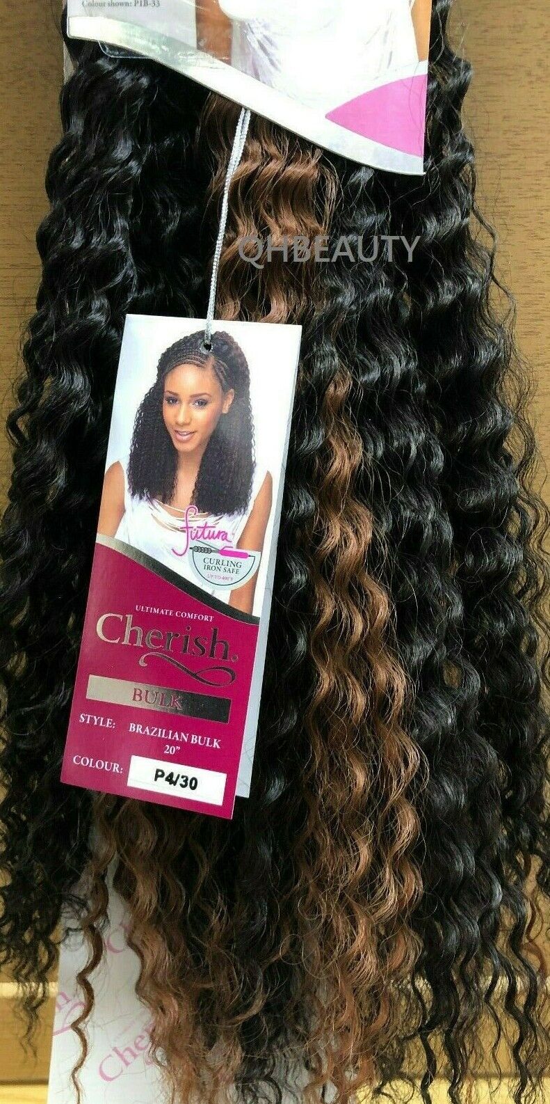 Cherish Synthetic Crochet Braid Curly Hair Extension Style - Brazilian Bulk 20"