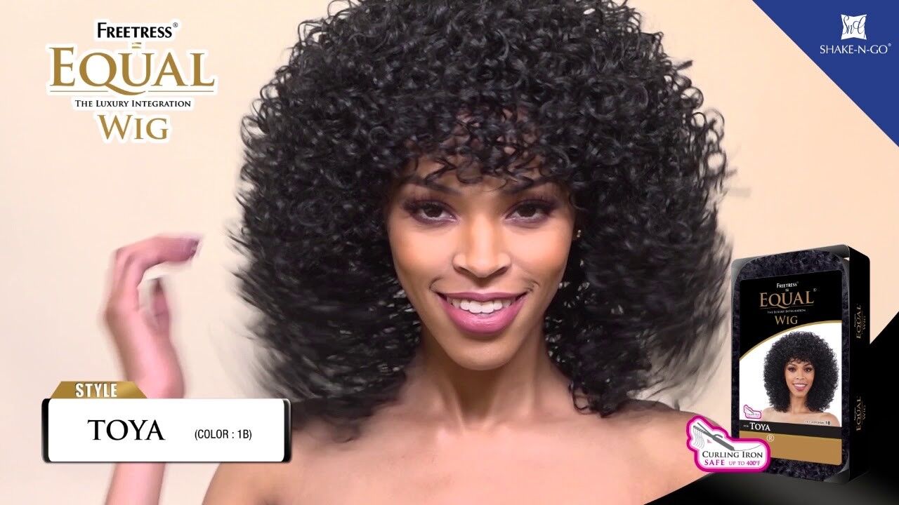 FREETRESS EQUAL SYNTHETIC CURLY SHORT AFRO HAIR WIG - TOYA