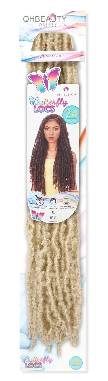 OBSESSION SYNTHETIC CROCHET HAIR EXTENSION PRE LOOP BRAID - BUTTERFLY LOC 24''