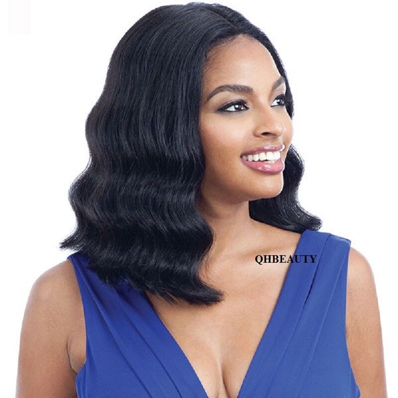 Freetress Equal Synthetic 5 Inch Lace Part Short Medium Wavy Hair Wig - MALINA