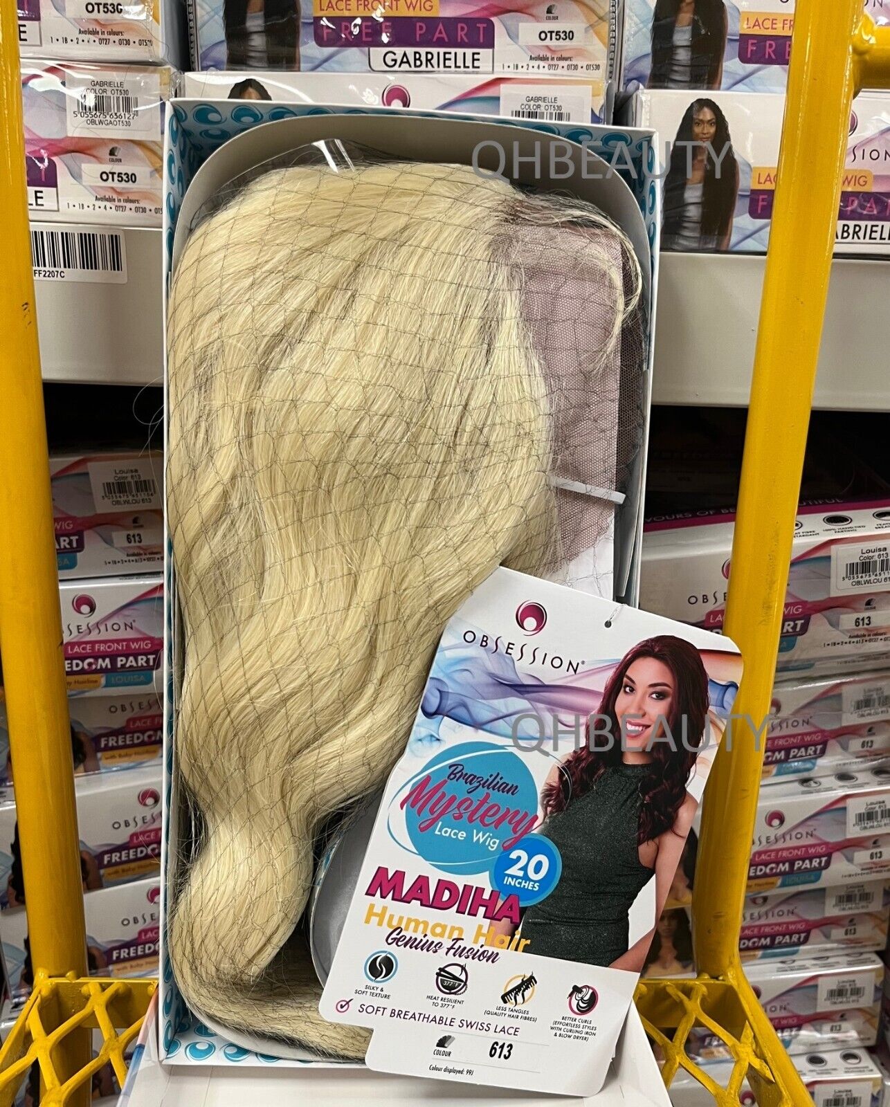 OBSESSION BRAZILIAN MYSTERY GENIUS FUSION HUMAN HAIR SWISS LACE WIG - MADIHA 20