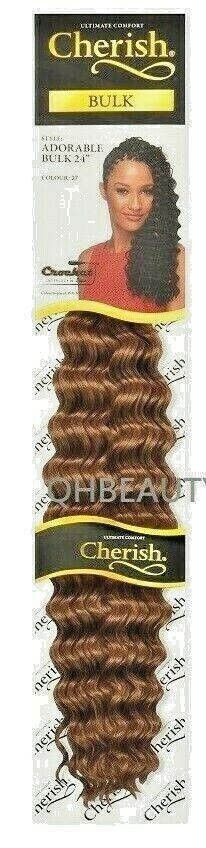 CHERISH SYNTHETIC LONG CURLY HAIR EXTENSION CROCHET BRAIDS - ADORABLE 24 inch
