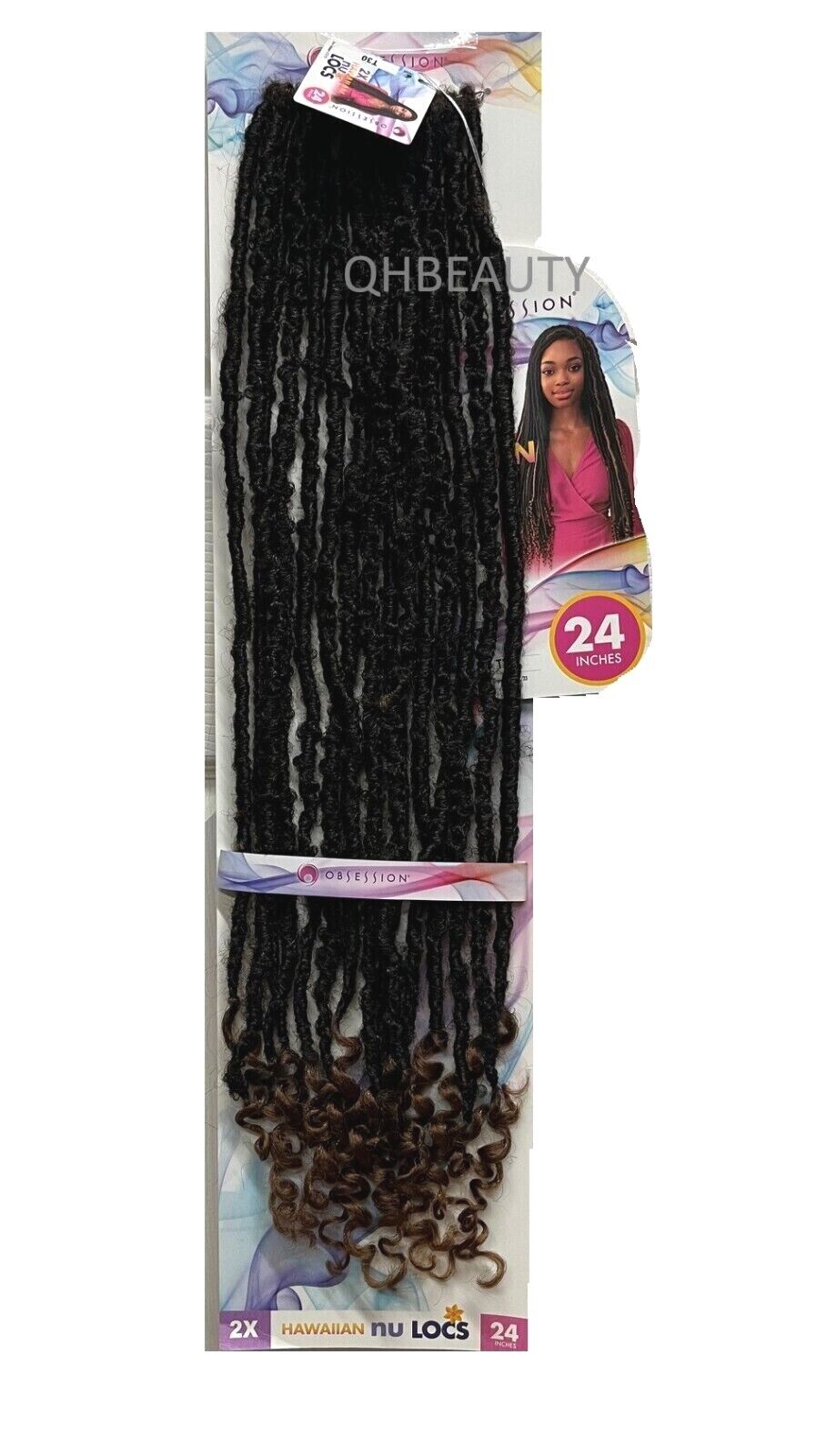 Obsession Synthetic Crochet Pre Loop Braid Hair Extension - HAWAIIAN NU LOCS 24