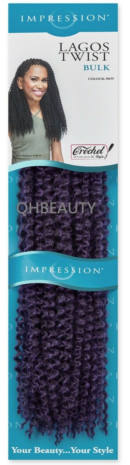 IMPRESSION SYNTHETIC HAIR EXTENSION BRAIDS - LAGOS TWIST BULK