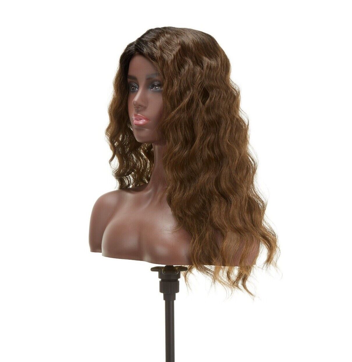 Impression Synthetic Invisible L Part Lace Curly Hair Wig - Alicia