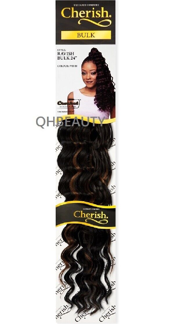 CHERISH SYNTHETIC CROCHET LONG CURLY HAIR EXTENSION BRAIDS - RAVISH 24 inch