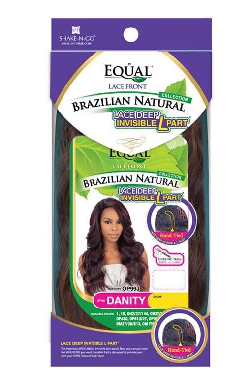 FreeTress Equal Synthetic Brazilian Natural L Part Lace Front Hair Wig - Danity