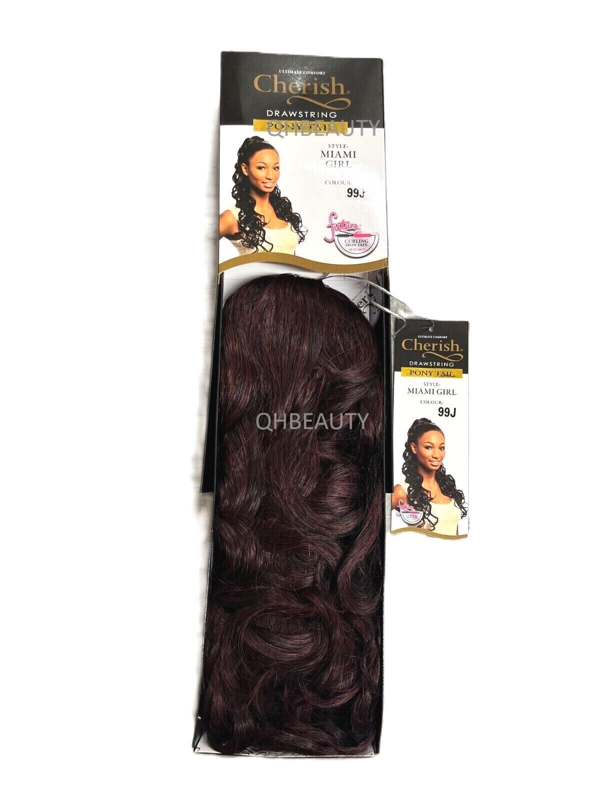 Cherish Synthetic Long Curly Drawstring Natural Hair Ponytail - Miami Girl