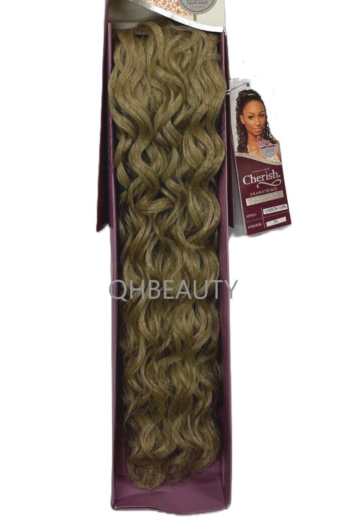 Cherish Synthetic Drawstring Curly Hair Extension Ponytail - Lisbon Girl