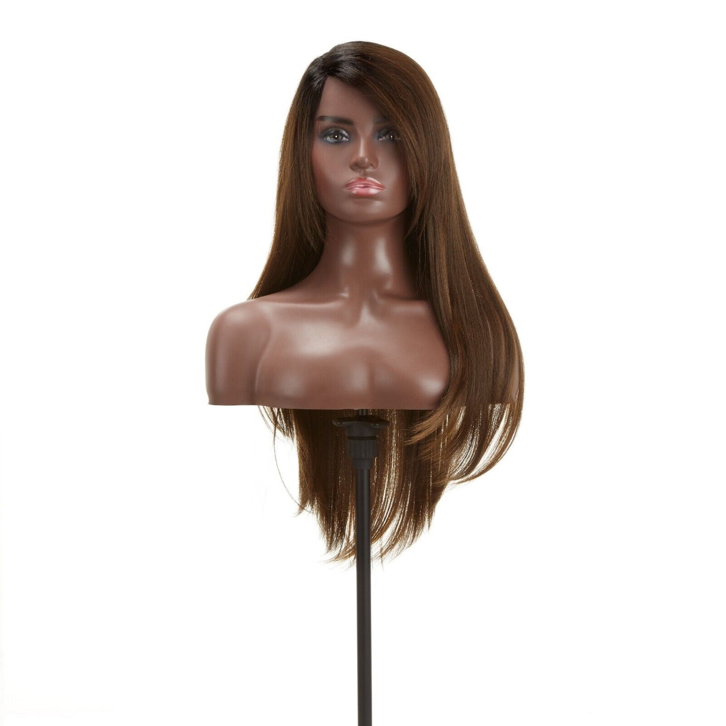 Impression Synthetic Invisible Part Long Straight Lace Front Hair Wig - Destiny
