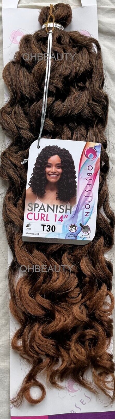 Obsession Synthetic Crochet Braid Curly Hair Extension - Spanish Curl 14 INCH