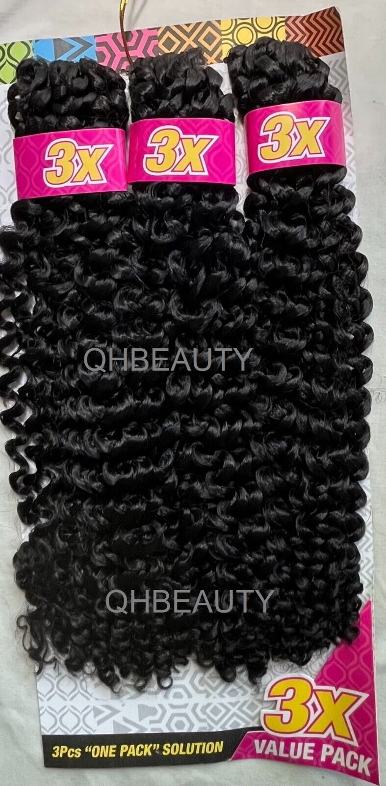CHERISH SYNTHETIC CROCHET BRAID HAIR EXTENSION - 3 X WATER WAVE 14'' and 18''