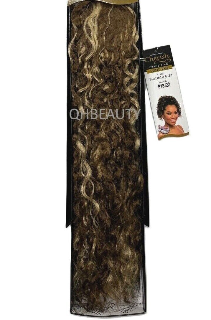 Cherish Synthetic Drawstring Curly Hair Extension Ponytail - Madrid Girl