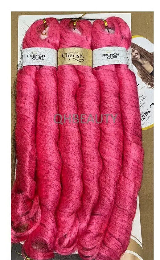 CHERISH SYNTHETIC CURLY HAIR EXTENSION BRAID - 3 x SPIRAL FRENCH CURL 28 INCHES