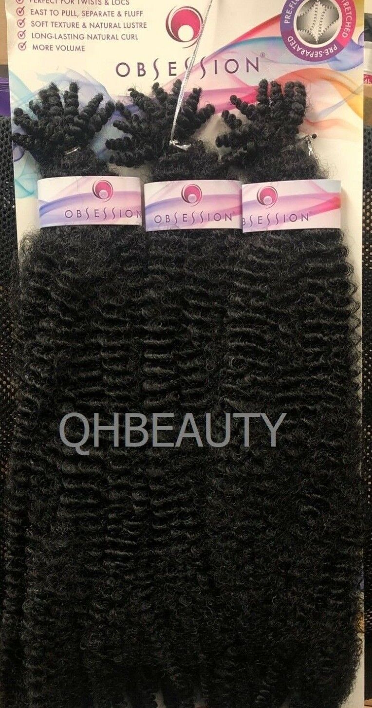 OBSESSION SYNTHETIC CROCHET BRAID 3X PRE-FLUFFED - POPPIN TWIST 28 INCHES