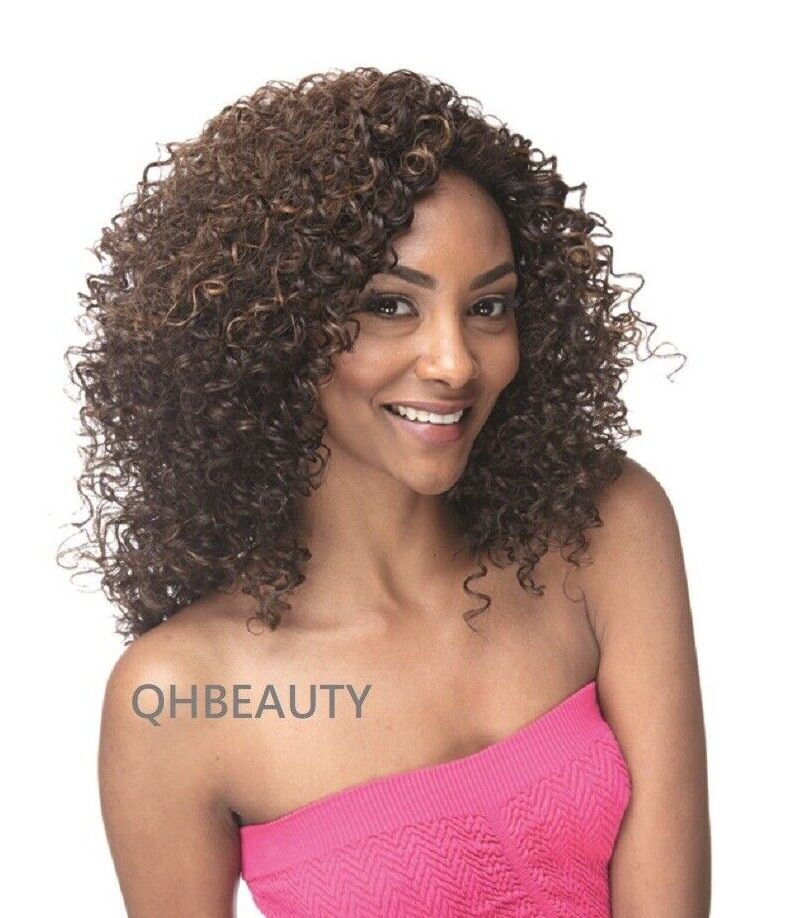 Impression Synthetic Natural Hairline Lace Front Curly Hair Wig - Asmara