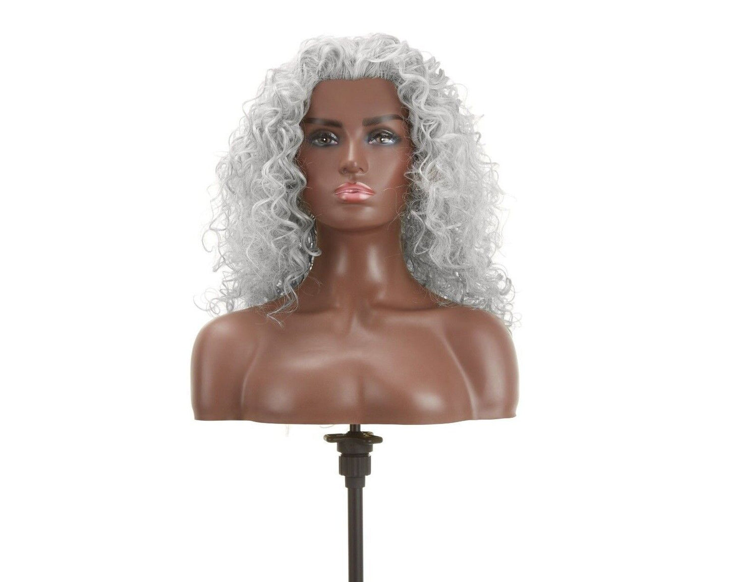 Impression Synthetic Natural Hair Line Long Curly Lace L Part Hair Wig - Emma