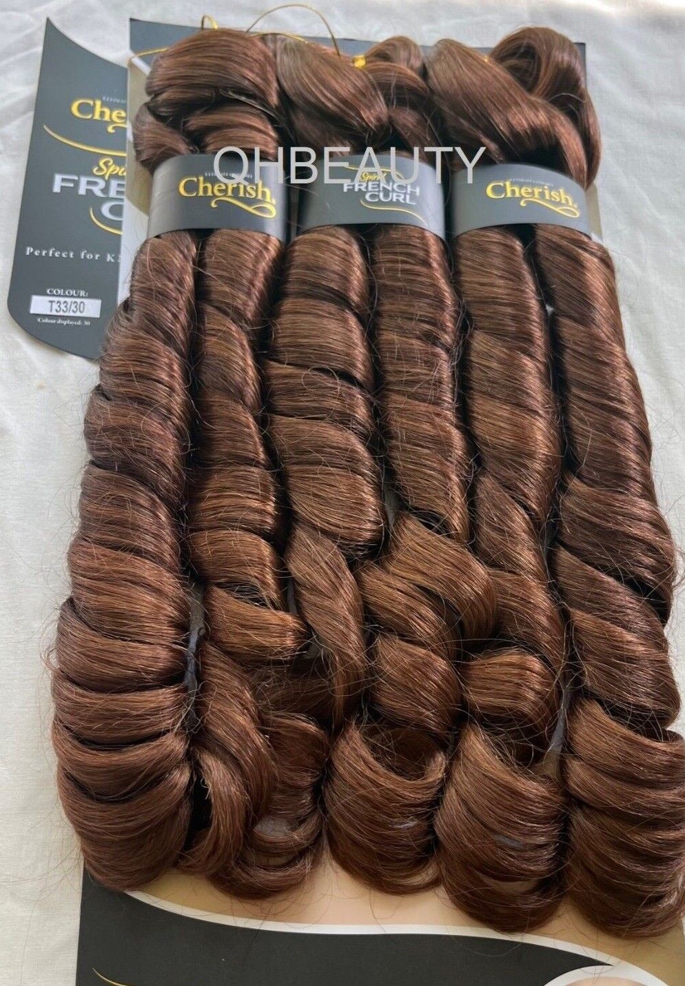 CHERISH SYNTHETIC CURLY HAIR EXTENSION BRAID - 3 x SPIRAL FRENCH CURL 28 INCHES