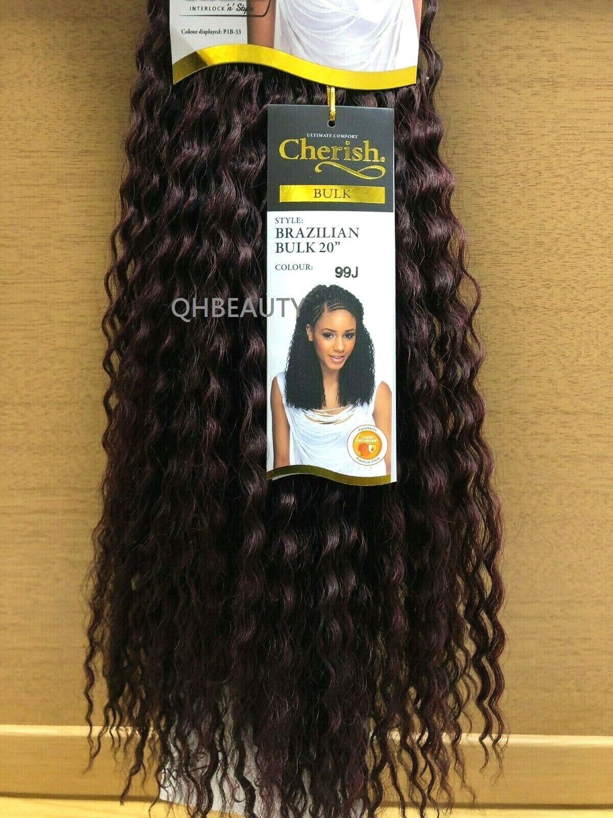 Cherish Synthetic Crochet Braid Curly Hair Extension Style - Brazilian Bulk 20"