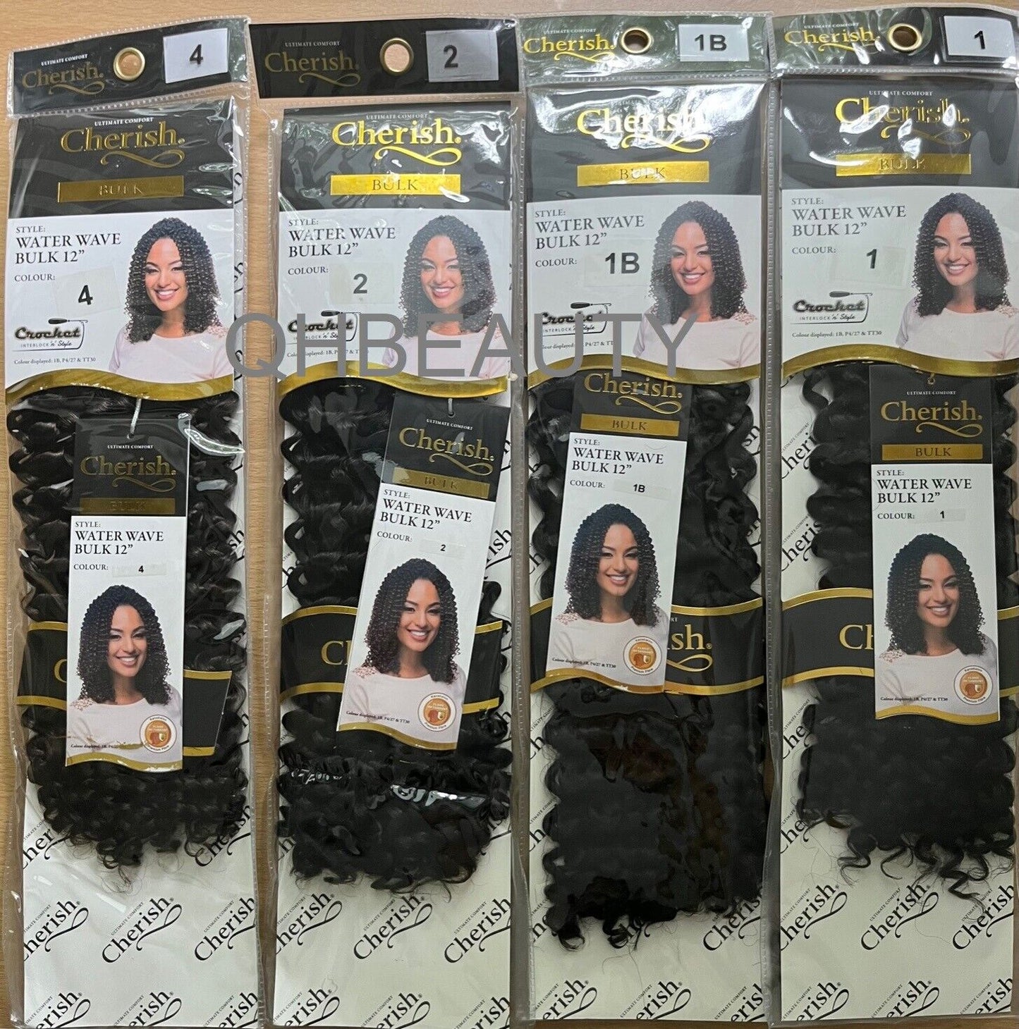 Cherish Synthetic Crochet Hair Extension Curly Braids – Water Wave Braids 12 ''
