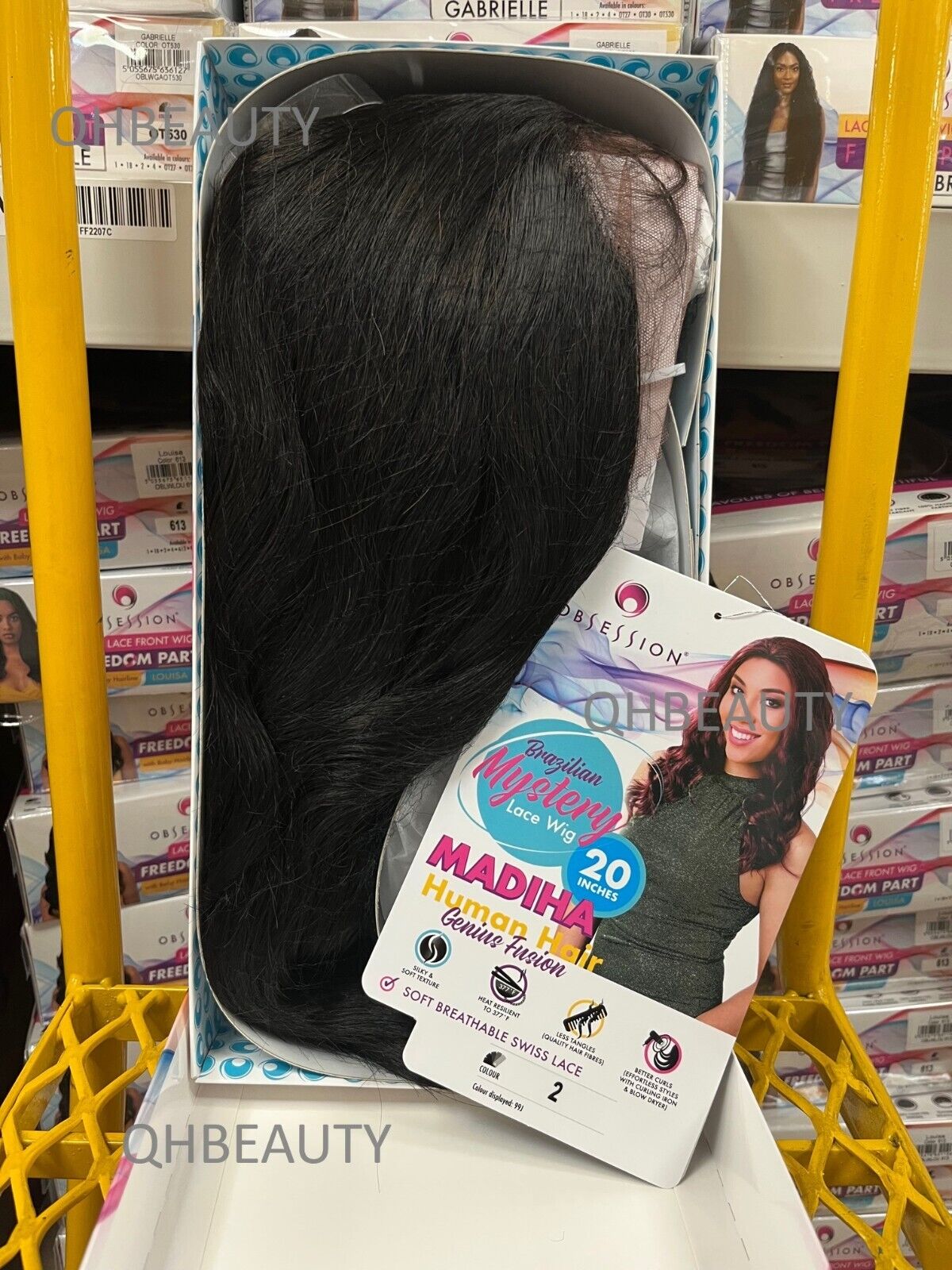 OBSESSION BRAZILIAN MYSTERY GENIUS FUSION HUMAN HAIR SWISS LACE WIG - MADIHA 20